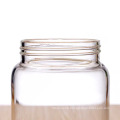 Customized Logo High Quality Wooden Lid Borosilicate Glass Jars 4oz